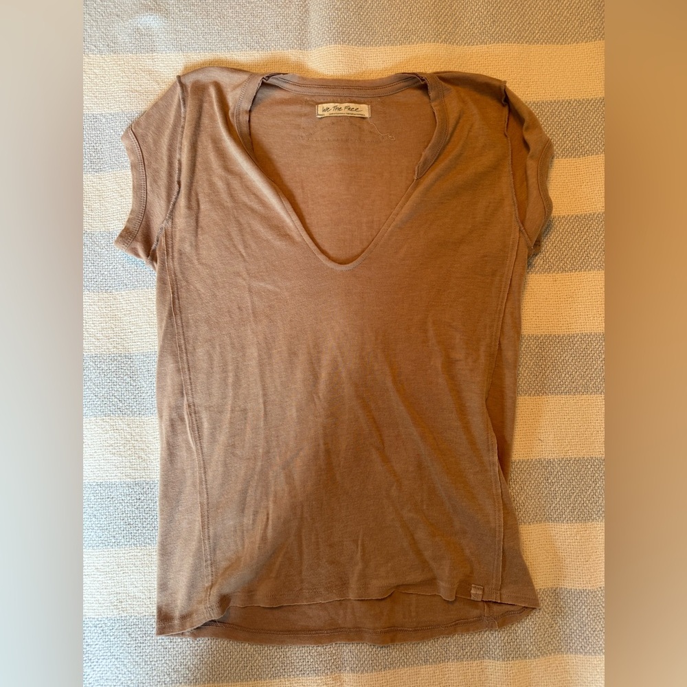 Free People Mauve short sleeve